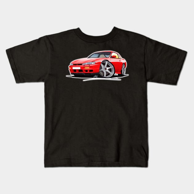 Nissan 200SX S14 Red Kids T-Shirt by y30man5